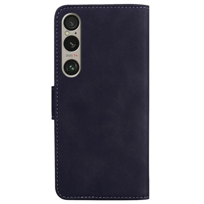 For Sony Xperia 1 VI Case Solid Color Shockproof Cash Pocket Solid Color Leather Phone Cover