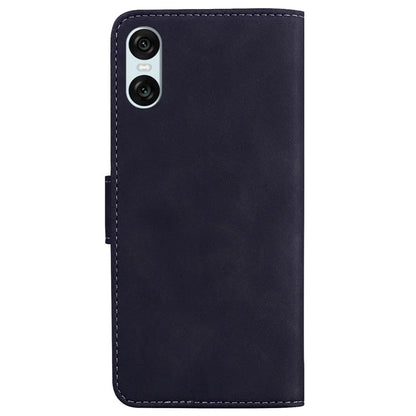 For Sony Xperia 5 VI Case Solid Color Leather Flip Phone Cover with Wallet