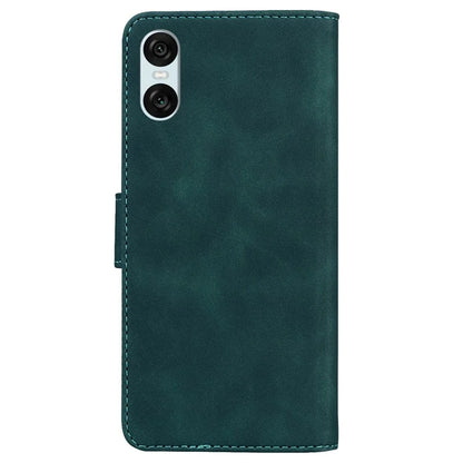 For Sony Xperia 5 VI Case Solid Color Leather Flip Phone Cover with Wallet