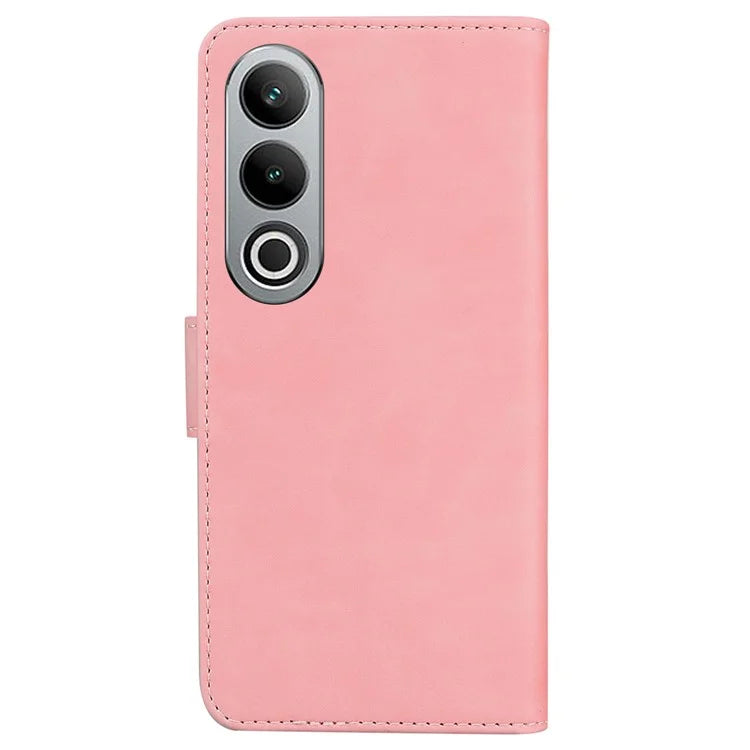 For OnePlus Nord CE4 5G Leather Case Solid Color Magnetic Flip Phone Cover