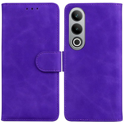 For OnePlus Nord CE4 5G Leather Case Solid Color Magnetic Flip Phone Cover