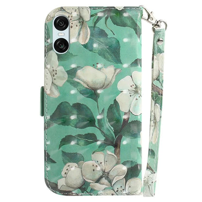 For Sony Xperia 5 VI Leather Wallet Phone Case Pattern Printing Cover with Strap
