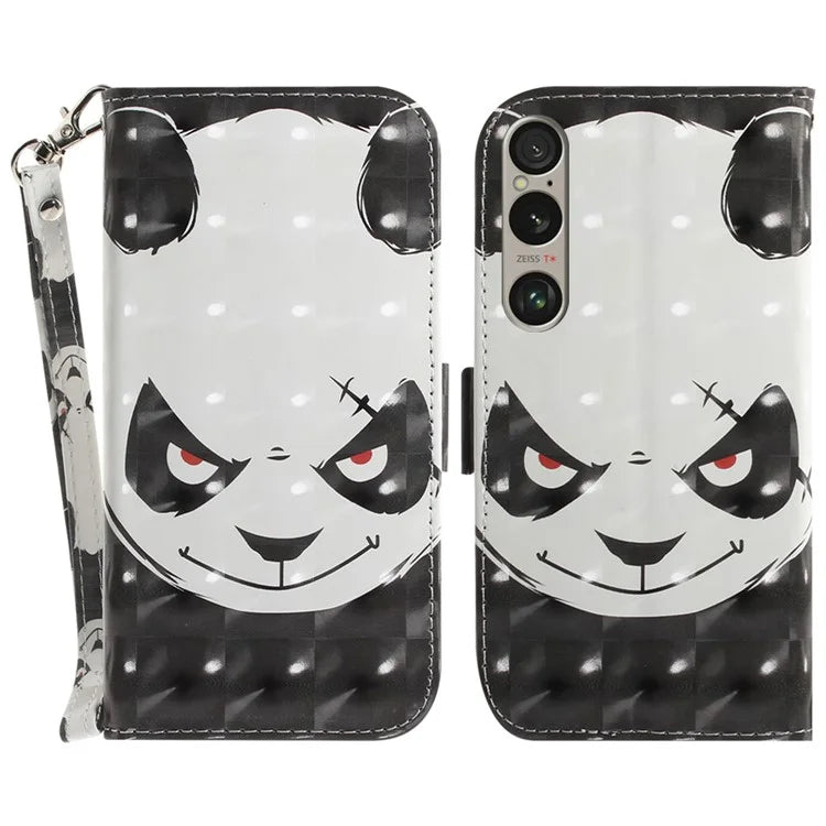 For Sony Xperia 1 VI Case Pattern Printing Wallet Stand Leather Phone Cover