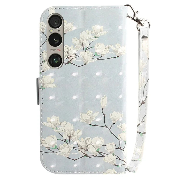 For Sony Xperia 1 VI Case Pattern Printing Wallet Stand Leather Phone Cover