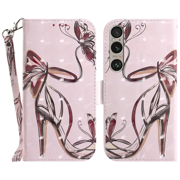 For Sony Xperia 1 VI Case Pattern Printing Wallet Stand Leather Phone Cover