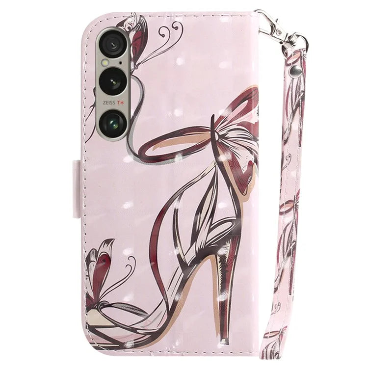 For Sony Xperia 1 VI Case Pattern Printing Wallet Stand Leather Phone Cover