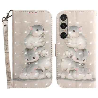 For Sony Xperia 1 VI Case Pattern Printing Wallet Stand Leather Phone Cover