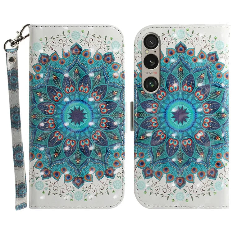 For Sony Xperia 1 VI Case Pattern Printing Wallet Stand Leather Phone Cover