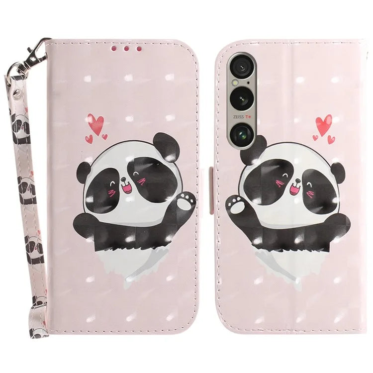 For Sony Xperia 1 VI Case Pattern Printing Wallet Stand Leather Phone Cover