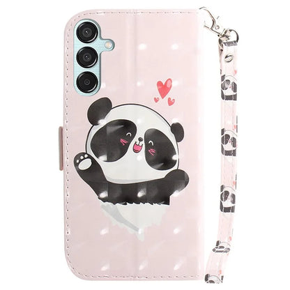 For Samsung Galaxy M15 5G / F15 5G Case 3D Printed Pattern Leather Phone Cover