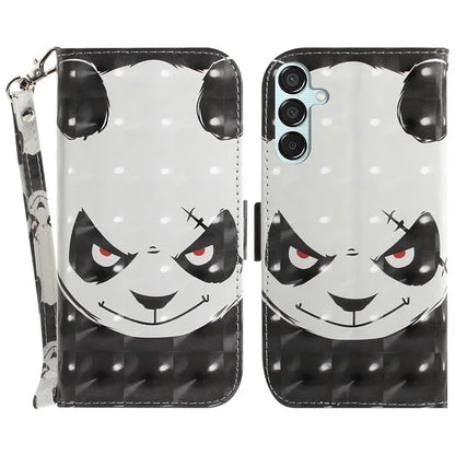 For Samsung Galaxy M15 5G / F15 5G Case 3D Printed Pattern Leather Phone Cover