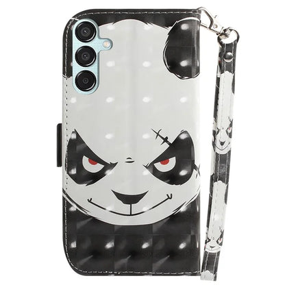 For Samsung Galaxy M15 5G / F15 5G Case 3D Printed Pattern Leather Phone Cover