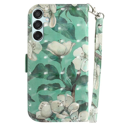For Samsung Galaxy M15 5G / F15 5G Case 3D Printed Pattern Leather Phone Cover