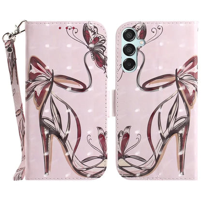For Samsung Galaxy M15 5G / F15 5G Case 3D Printed Pattern Leather Phone Cover
