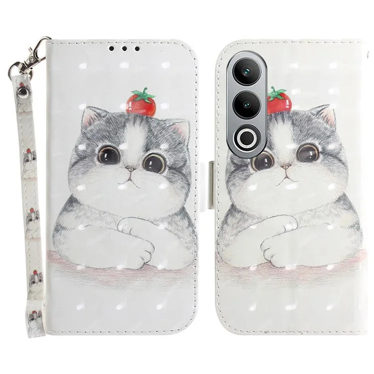 For OnePlus Nord CE4 5G Case 3D Pattern PU Leather Flip Phone Cover