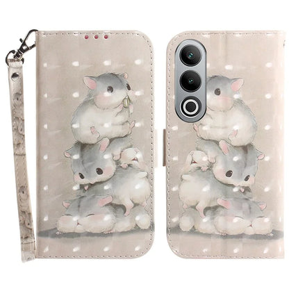 For OnePlus Nord CE4 5G Case 3D Pattern PU Leather Flip Phone Cover