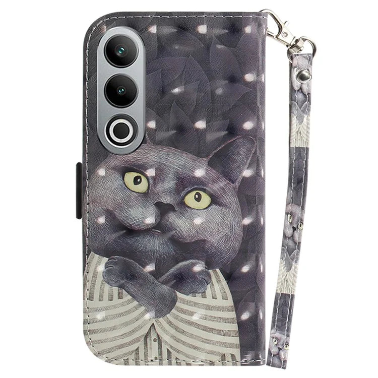 For OnePlus Nord CE4 5G Case 3D Pattern PU Leather Flip Phone Cover