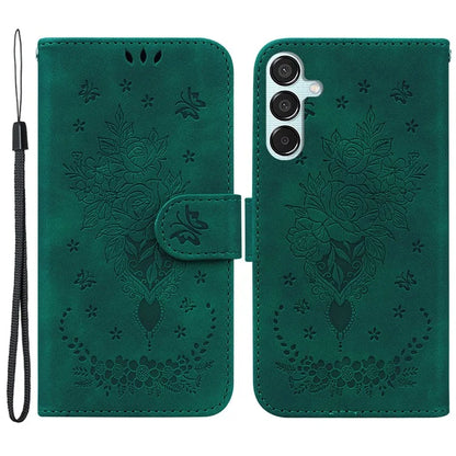 For Samsung Galaxy M15 5G / F15 5G Case Butterfly Flower Pattern Flip Leather Phone Cover