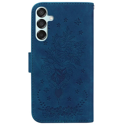For Samsung Galaxy M15 5G / F15 5G Case Butterfly Flower Pattern Flip Leather Phone Cover