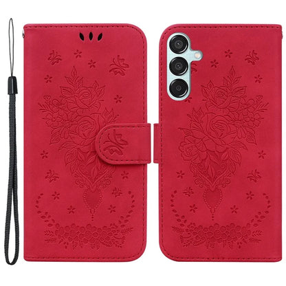 For Samsung Galaxy M15 5G / F15 5G Case Butterfly Flower Pattern Flip Leather Phone Cover