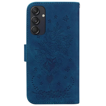 For Samsung Galaxy M55 5G / C55 5G / F55 5G Phone Case Flower Imprint PU Leather Flip Wallet Cover