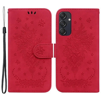 For Samsung Galaxy M55 5G / C55 5G / F55 5G Phone Case Flower Imprint PU Leather Flip Wallet Cover