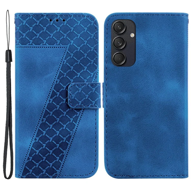 For Samsung Galaxy M55 5G / C55 5G / F55 5G Case Wallet Card Slots 7-Shape Phone Leather Cover