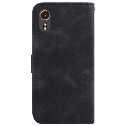 For Samsung Galaxy Xcover7 Wallet Case 7-Shape Imprinted Leather Phone Cover
