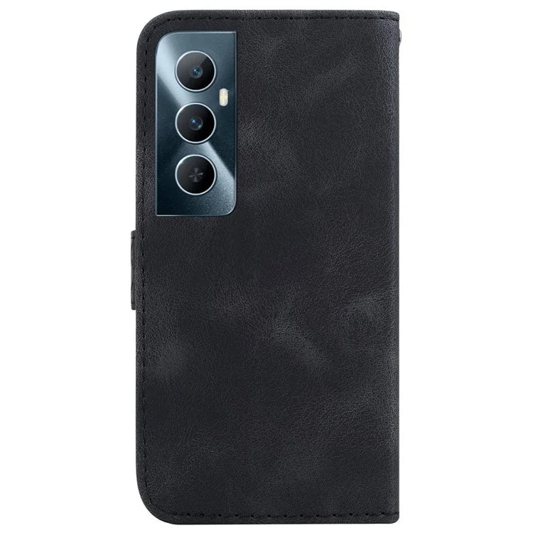 For Realme C65 4G Case Leather Wallet Phone Cover with Imprinted 7-Shape
