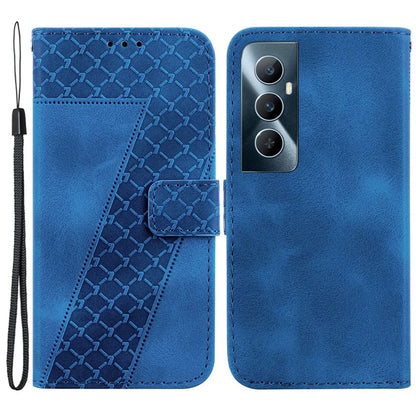 For Realme C65 4G Case Leather Wallet Phone Cover with Imprinted 7-Shape