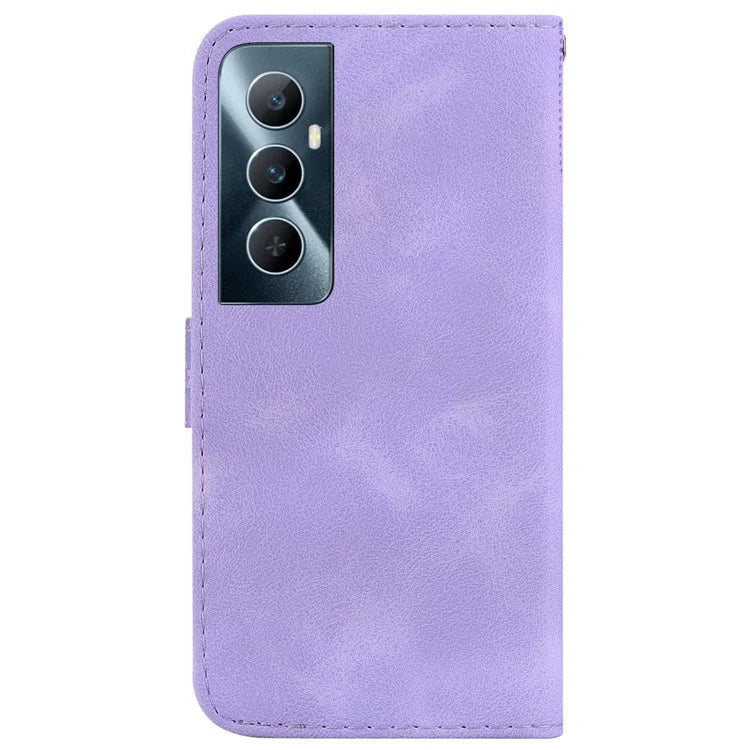 For Realme C65 4G Case Leather Wallet Phone Cover with Imprinted 7-Shape