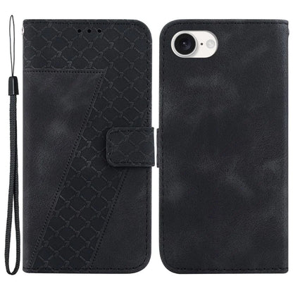 For iPhone SE (2024) Wallet Case 7-Shape PU Leather Protective Phone Cover