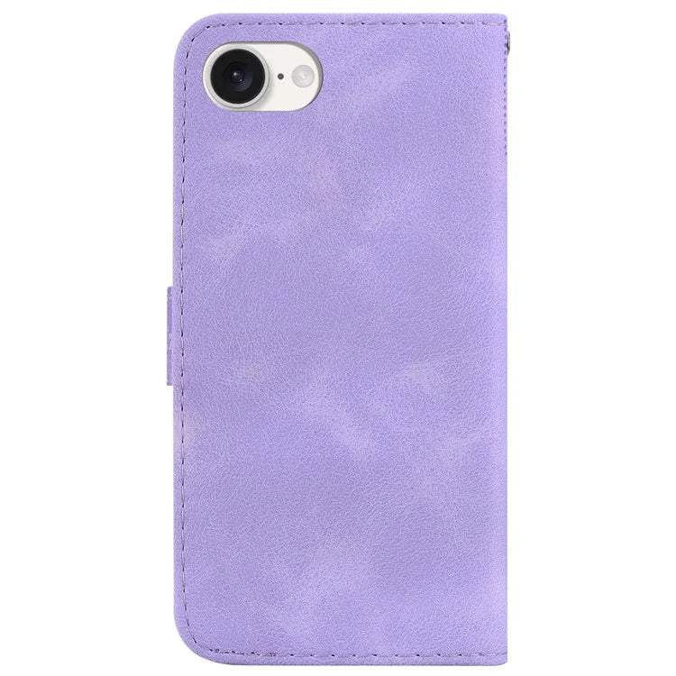 For iPhone SE (2024) Wallet Case 7-Shape PU Leather Protective Phone Cover