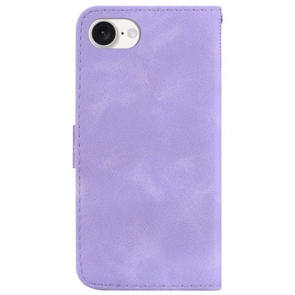 For iPhone SE (2024) Wallet Case 7-Shape PU Leather Protective Phone Cover