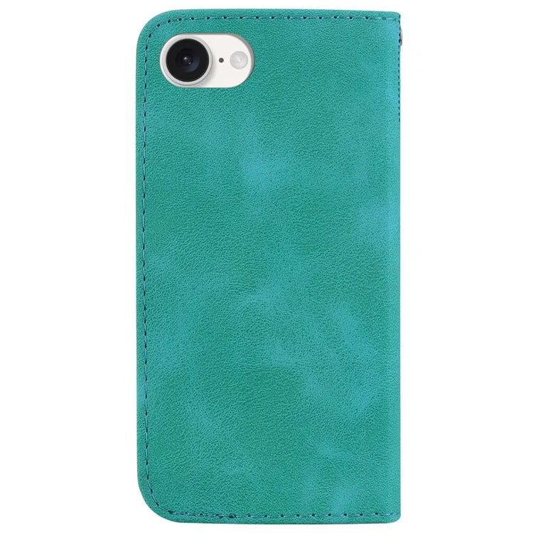 For iPhone SE (2024) Wallet Case 7-Shape PU Leather Protective Phone Cover