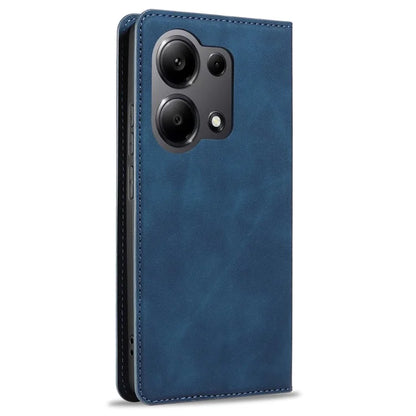 FORWENW For Xiaomi Redmi Note 13 Pro 4G / Poco M6 Pro 4G Case Rubberized Edge PU Leather Phone Cover
