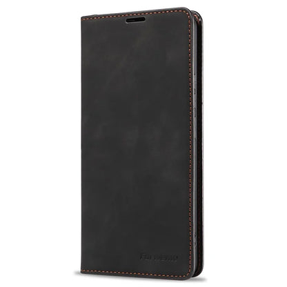 FORWENW For Xiaomi Redmi Note 13 Pro 4G / Poco M6 Pro 4G Case Rubberized Edge PU Leather Phone Cover