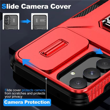 For Samsung Galaxy A55 5G Case TPU+PC Camera Lens Protection Kickstand Phone Cover