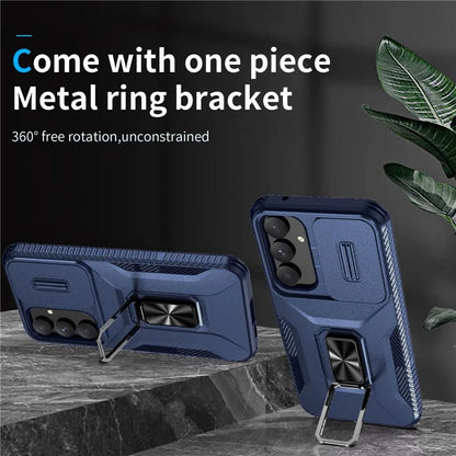 For Samsung Galaxy A55 5G Case TPU+PC Camera Lens Protection Kickstand Phone Cover