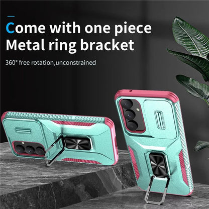 For Samsung Galaxy A55 5G Case TPU+PC Camera Lens Protection Kickstand Phone Cover