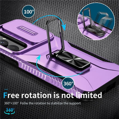 For Samsung Galaxy A55 5G Case TPU+PC Camera Lens Protection Kickstand Phone Cover