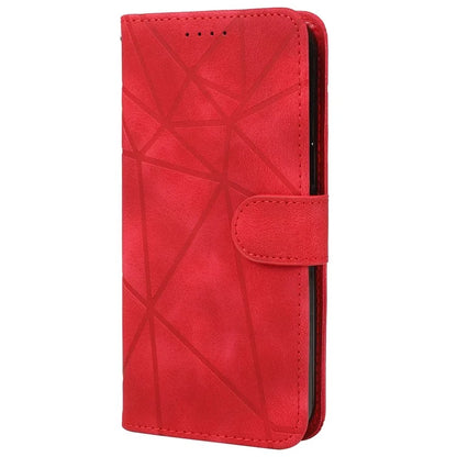 For iPhone 15 Pro Case Line Pattern Leather Full Protection Folio Phone Cover