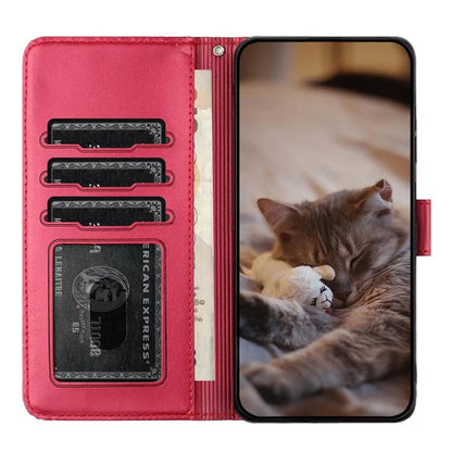 For Xiaomi Redmi Note 13 Pro 5G / Poco X6 5G Case Wall Cats Imprinted PU Leather Phone Cover