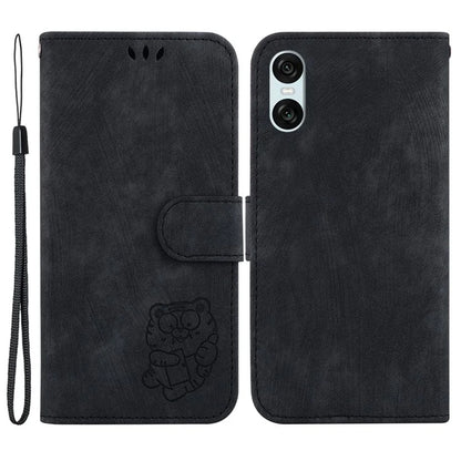For Sony Xperia 5 VI Case Cute Tiger Pattern Wallet Leather Phone Cover