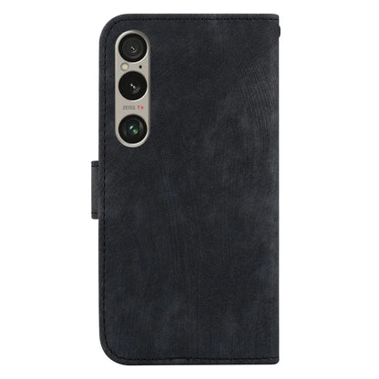 For Sony Xperia 1 VI Leather Case Cute Tiger Pattern Wallet Stand Phone Cover