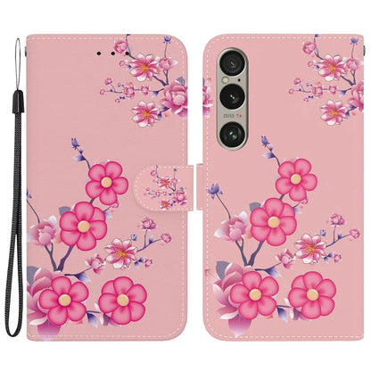 For Sony Xperia 1 VI Case Cash Compartment PU Leather Pattern Phone Cover