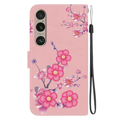 For Sony Xperia 1 VI Case Cash Compartment PU Leather Pattern Phone Cover