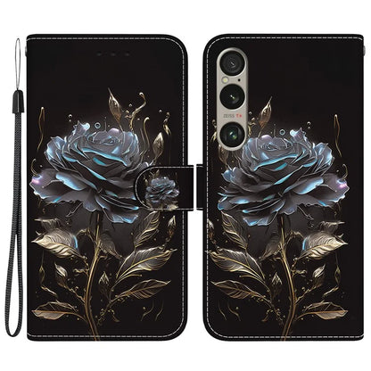 For Sony Xperia 1 VI Case Cash Compartment PU Leather Pattern Phone Cover