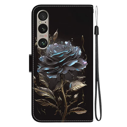 For Sony Xperia 1 VI Case Cash Compartment PU Leather Pattern Phone Cover