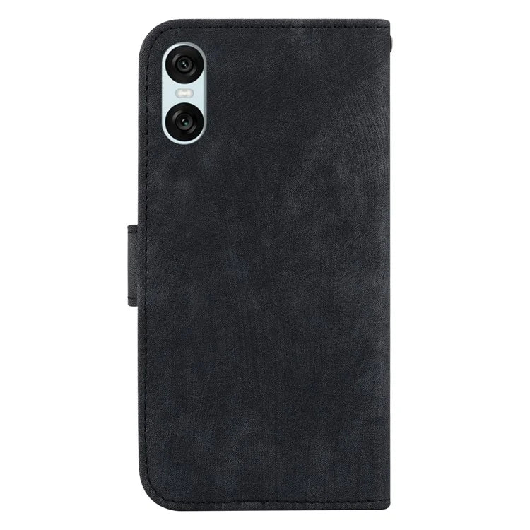 For Sony Xperia 10 VI Leather Case Phone Wallet Cover Cute Tiger Pattern